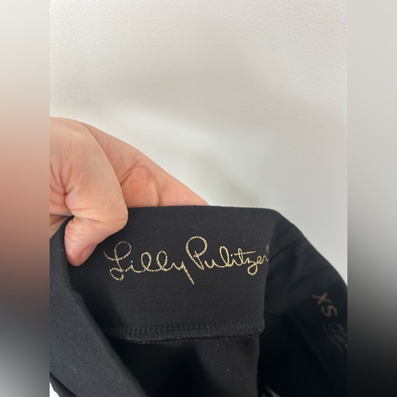 Lilly Pulitzer MIA LEGGING Leggings Black Stretch Pants XS - Picture 10 of 10